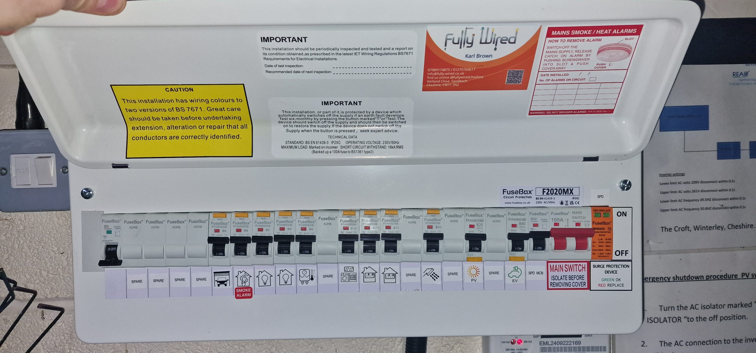 Electric breaker panel